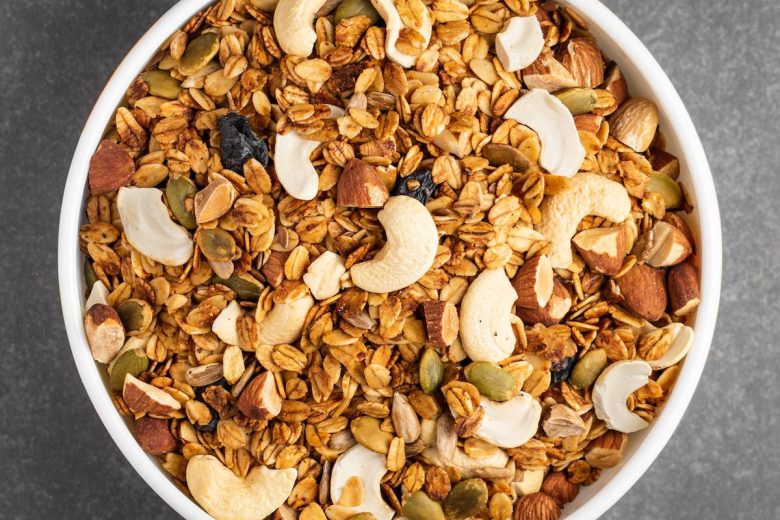 white ceramic bowl with brown nuts